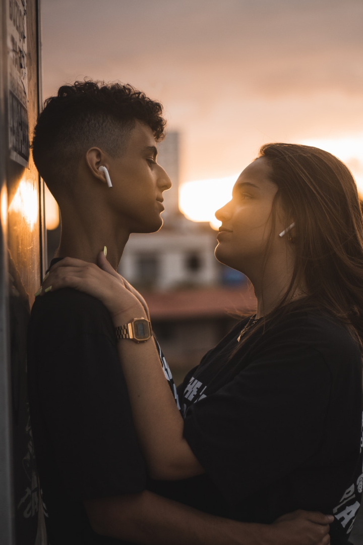 Beautiful Lesbian Couple In Romantic Pose Hugging On The Balcony At Home  Lgbt Concept Stock Photo - Download Image Now - iStock