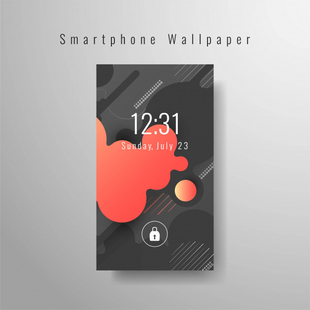 Free: Abstract smartphone wallpaper futuristic design Free Vector ...