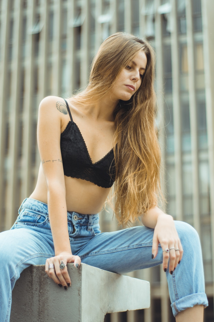 beautiful,beauty,casual,daylight,facial expression,fashion,female,hair,hairstyle,jeans,leisure,long hair,looking,model,outdoors,person,photoshoot,pose,pretty,relaxation,sexy,sit,sitting,style,summer,tattoo,wear,woman