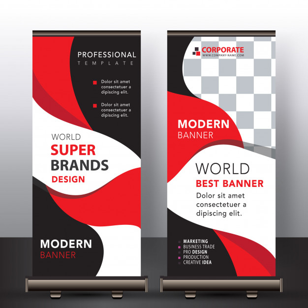 standing,commercial,up,ads,standing banner,display,roll,stand,info,product,modern,company,sales,poster template,corporate,promotion,roll up,marketing,red,template,abstract,ribbon,poster,banner