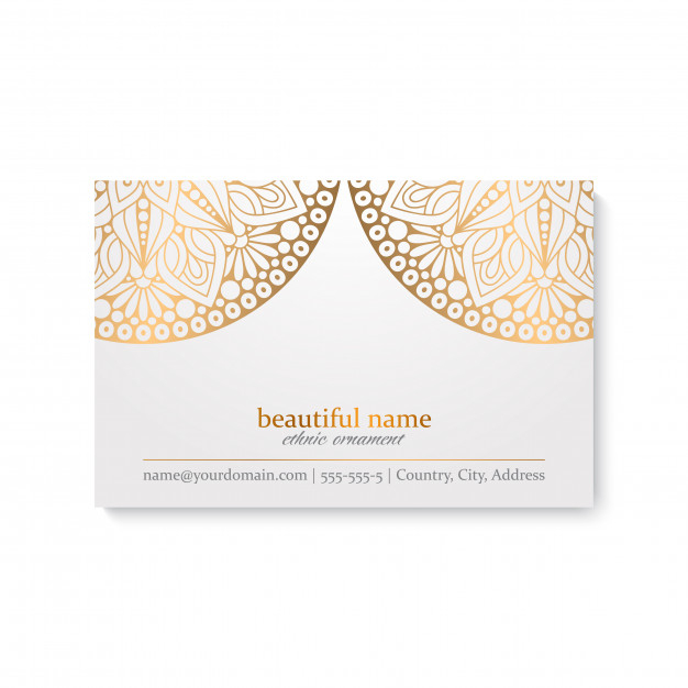 Luxury business card Royalty Free Vector Image