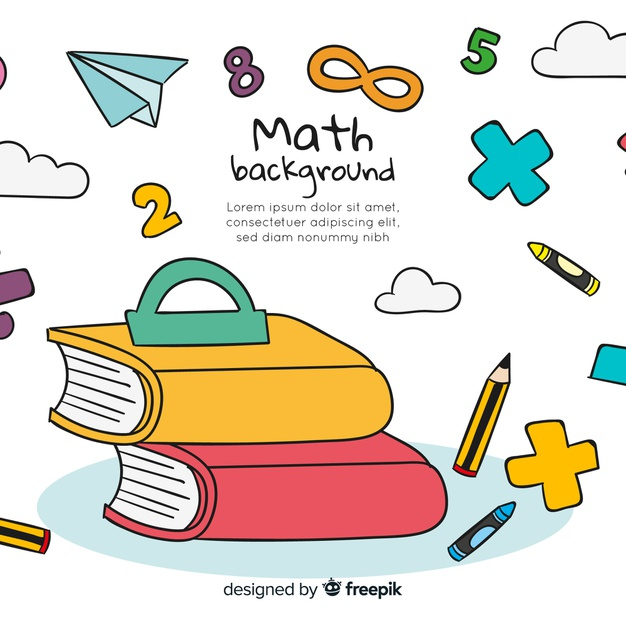 Free: Cartoon maths concept background Free Vector 