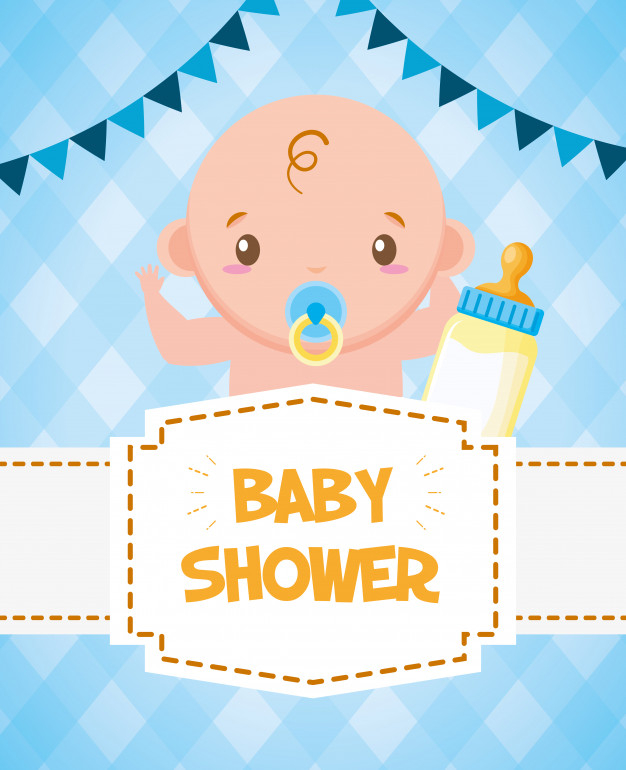 Free: Baby shower card Free Vector 