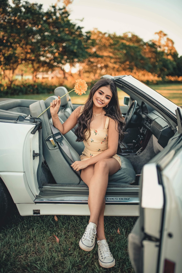Bold female model with car stock image. Image of indian - 196596285