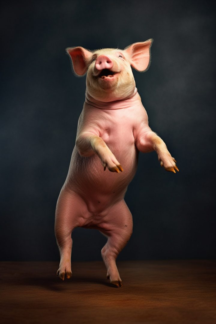 animals,dancing,pig,happy,face,funny,cute,adorable