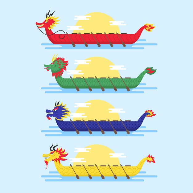 dragon boat,set,collection,concept,pack,theme,drawn,asian,draw,culture,drawing,boat,dragon,festival,chinese,hand drawn,hand,design