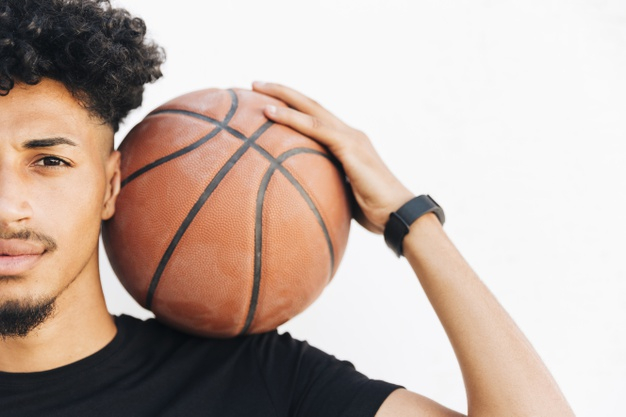 looking at camera,copy space,glance,half face,black hair,contrast,half,shoulder,sight,african american,crop,looking,copy,stylish,pretty,horizontal,curly hair,curly,player,male,american,teen,portrait,view,young,african,studio,black and white,teenager,watch,person,white,basketball,white background,black,face,space,student,hair,man,camera,background