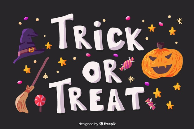 31st,treat,trick,trick or treat,creepy,spooky,scary,october,broom,concept,witch,lettering,pumpkin,hat,holiday,celebration,halloween,party