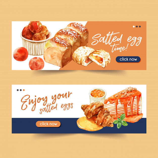 Free Cake Banners Template – Free PSD Templates