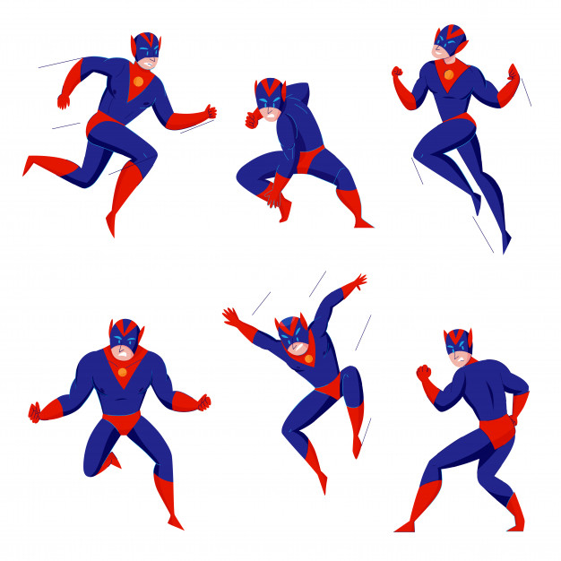 Royalty-Free (RF) Illustration Of A 3d Red Superhero Flying - Pose 1 |  #49586 by Julos | Royalty-Free Stock 3d Graphics