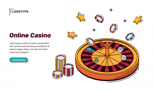 Free Vector  Gamble online casino video game console play flat