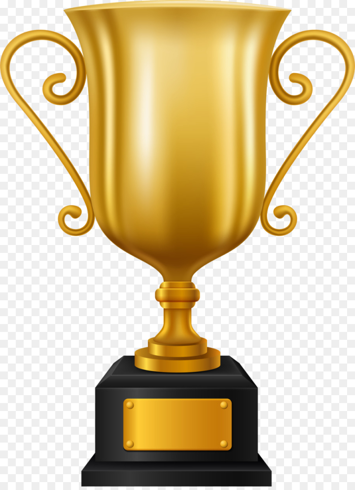 Trophy Icon On Transparent Background Stock Illustration