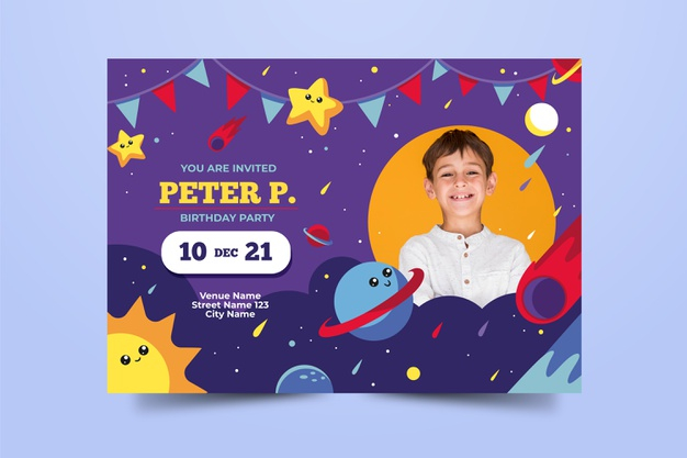 Birthday Invitation Template - Free Vectors & PSDs to Download