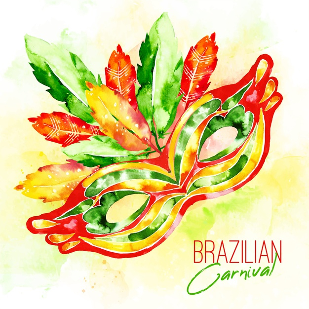 brazilian,mystery,festive,entertainment,masquerade,brazil,celebrate,carnaval,mask,carnival,event,holiday,festival,colorful,celebration,party,watercolor