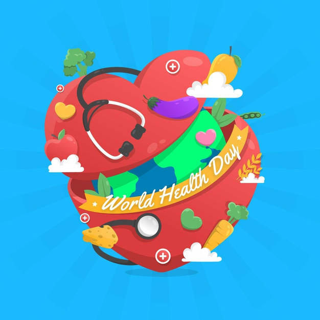 7th,april 7th,worlwide,world health day,squared,april,awareness,day,international,stethoscope,celebrate,flat design,global,planet,flat,holiday,vegetables,celebration,health,world,design,heart,banner