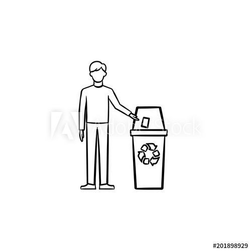 Recycle bin linear icon. Dustbin thin line illustration. Wastebasket  contour symbol. Vector isolated outline drawing 4618645 Vector Art at  Vecteezy