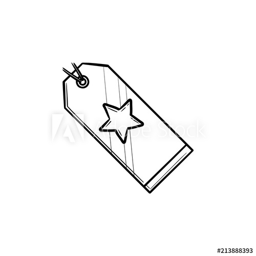 Gift Doodle Icon Vector Hand Draw Stock Illustration