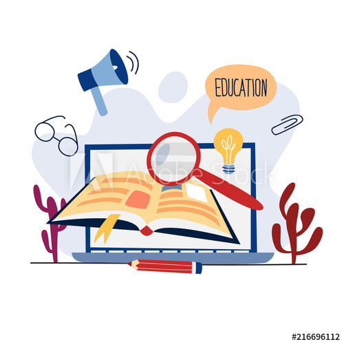 education,concept,illustration,vector,learning,cognition,book,science,info,graduation,information,microscope,crayons,flat,business,design,book,abstract,web,computer,icon,exam,physics,open,template,algebra,biology,brainstorming,calculating machine,cap,chemistry,educate,educational,exam,experiment,diploma,adobestock