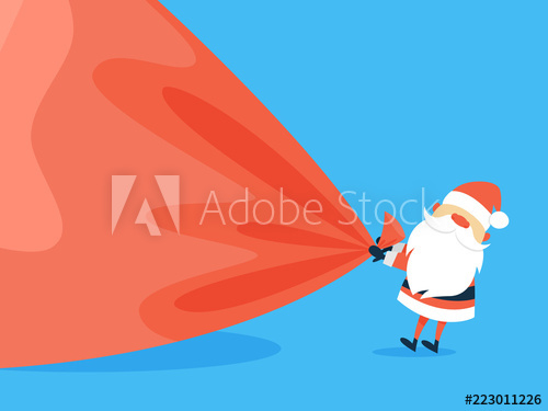 happy,funny,santa,claus,holding,giant,bag,christmas,vector,cartoon,character,cute,gift,greeting,holiday,illustration,merry,present,white,winter,red,sack,text,banner,beard,celebration,design,fun,hand,isolated,letter,lettering,poster,christmas,flat,art,calligraphy,font,hand-drawn,hat,head,label,new year,pack,season,smiling,tags,typography,adobestock