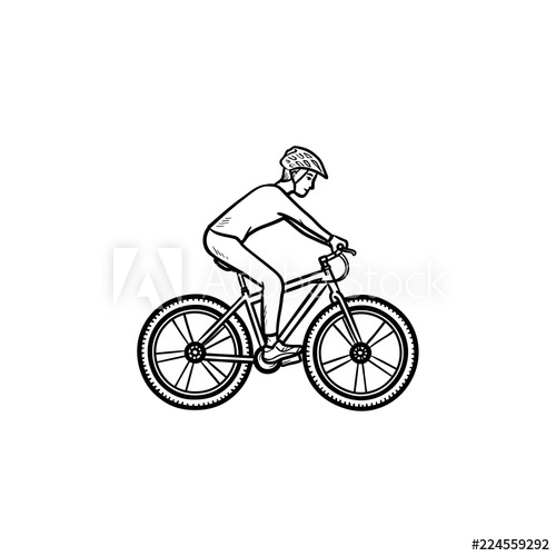 Mountain Bike Sketch Stock Vector Illustration and Royalty Free Mountain  Bike Sketch Clipart