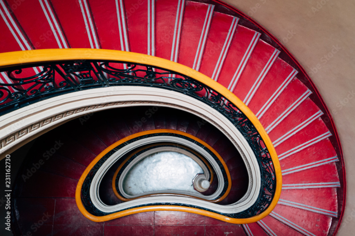 spiral,staircase,stair,architecture,red,stairwell,manila,staircase,philippines,design,art,winding,swirl,structure,pattern,shape,adobestock