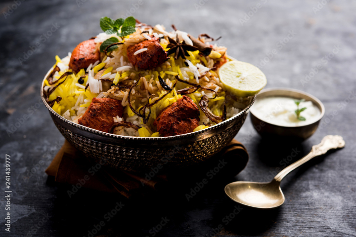 bar-b-q,basmati,chicken,closeup,colourful,coriander,cookery,curry,delicious,dinner,dish,food,fried,garnished,india,indian,isolated,long,lunch,masala,meal,meat,non,onion,overhead,pakistan,pakistani,pilaf,plate,ramadan,rice,selective,space,spicey,steamed,style,take-away,tikka,adobestock