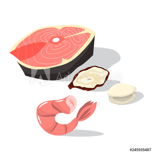 seafood,set,fish,vector,food,salmon,sea,illustration,meat,shrimp,fresh,seafood,shell,icon,eatery,symbol,animal,collection,delicious,design,dinner,element,graphic,isolated,menu,ocean,cartoon,mussel,cooking,healthy,prawn,red,meal,crap,epicure,ingredient,market,mollusc,object,series,slice,adobestock