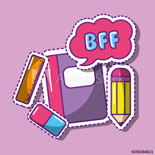 Chalk and Eraser Vector Illustration Stock Vector - Illustration