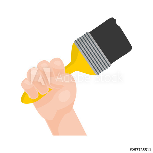 hand,brush,repair,tool,work,paint,vector,illustration,renovation,house,construction,home,design,equipment,background,isolated,tool,signs,industry,symbol,flat,building,interior,icon,banner,painter,improvement,remodelling,adobestock