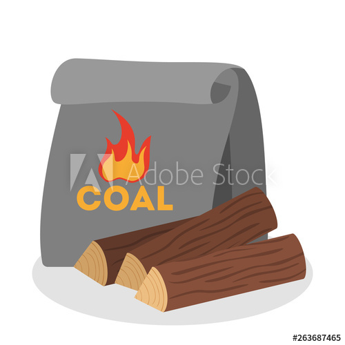 Burlap Coal Bag With Real Coal - Etsy
