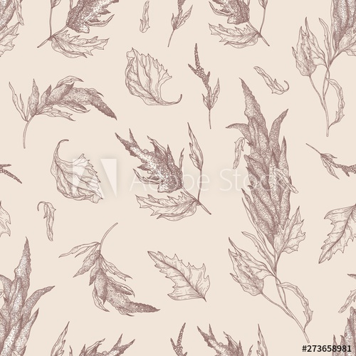 Hand drawn artistic meat seamless pattern Vector Image