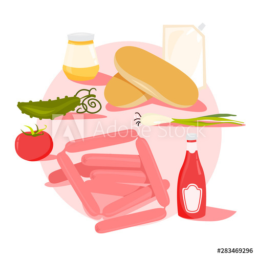 ingredient,hot,dog,food,mustard,fast,flat,hot dog,isolated,ketchup,meal,meat,sausage,snack,bacon,beef,bun,cafes,cucumber,element,fast food,filling,fries,hamburger,icon,infographic,ingredient,layer,lunch,constructed,menu,onion,eatery,salad,sandwich,sesame,set,slice,tomatoes,funny,summer,vector,adobestock