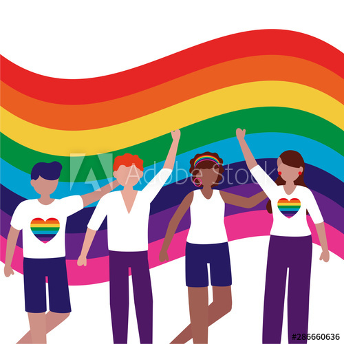 people,supporting,march,design,flag,rainbow,striped,person,woman,man,girl,boy,cartoon,avatar,vector,pride,equality,happy,freedom,love,lifestyle,community,happiness,celebration,romantic,support,cheerful,celebrate,fun,diversity,carefree,friendship,intimate,together,human relationships,emotion,togetherness,joy,casual attire,feeling,lover,friends,tolerance,sex,sex,adobestock