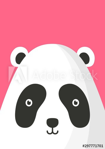 Cute smiling panda practicing yoga Royalty Free Vector Image