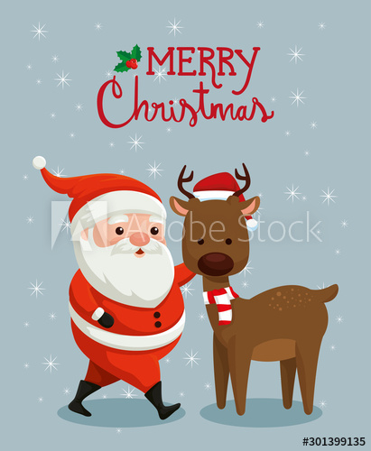 merry,christmas,poster,santa,claus,reindeer,design,happy,animal,leaf,seed,fruit,new,man,old,beard,hat,accessory,winter,cold,snowing,year,christmas,december,decoration,holiday,ornate,celebration,illustration,vector,decorative,graphic,creative,season,classic,art,greeting,festive,month,seasonal,ornament,adobestock