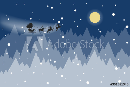 santa,claus,sleigh,running,cervid,reindeer,christmas,cartoon,vector,winter,celebration,december,eve,gift,greeting,happy,holiday,illustration,merry,new,sled,christmas,year,sky,night,background,moon,bag,clause,driving,red,sled,town,village,city,animal,antler,beautiful,cheerful,church,drawing,elk,fly,moose,nature,present,riding,sack,smile,adobestock