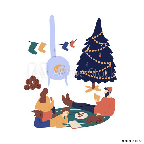 animal,christmas,eve,home,vector,illustration,family,celebrate,children,december,cosy,children,father,new year,eltern,festive,holiday,winter,winterly,christmas,atmosphere,book,cartoon,character,colours,cookie,recreation,dog,enjoy,fireplace,flat,fun,house,indoor,isolated,lying,pastime,people,pet,read,relax,sitting,style,time,together,tree,village,adobestock