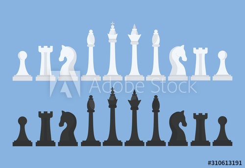 Chess Pieces King Queen Knight Bishop Castle Rook Pawn Chess SVG Files