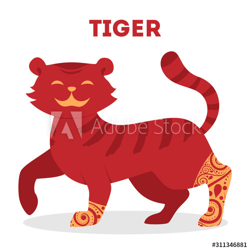 vector,illustration,traditional,chinese,zodiac,animal,tiger,decoration,culture,art,festival,silhouette,graphic,isolated,year,idea,lunar,new,orient,religion,tradition,religious,style,shape,history,festive,historical,asian,red,retro,abstract,ancient,classic,cultural,east,eastern,artistic,ethnicity,adobestock