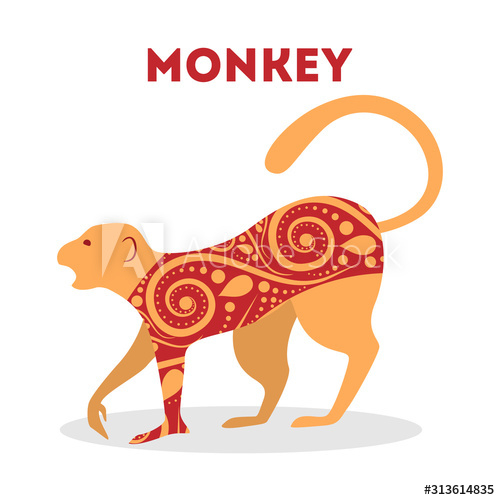 vector,illustration,traditional,chinese,zodiac,animal,monkey,decoration,culture,art,festival,silhouette,graphic,isolated,year,idea,lunar,new,orient,religion,tradition,religious,style,shape,history,festive,historical,asian,red,retro,abstract,ancient,classic,cultural,east,eastern,artistic,ethnicity,adobestock