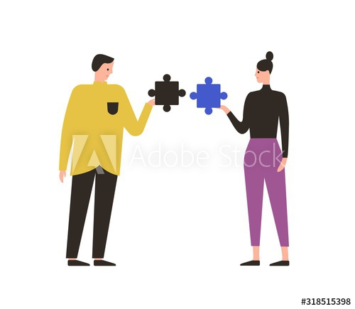cartoon,male,female,mismatch,puzzle,vector,flat,illustration,wrong,people,assembling,jigsaw,couple,human relationships,dislike,divorce,woman,man,antipathy,boyfriend,breakup,character,concept,design element,detail,difference,enemy,foe,girl,girlfriend,hate,husband,inappropriate,isolated,marriage,metaphor,on white,opponent,pair,problem,psychotherapy,same,similar,solution,solving,therapy,trouble,wife,adobestock