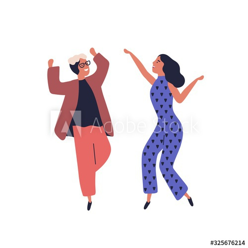 funny celebration dance cartoon