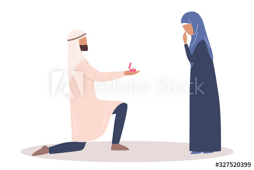 vector,modern,muslim,couple,date,arab,love,lover,man,to marry,offer,proposal,propose,proposing,human relationships,ring,romantic,surprise,together,valentine,wedding,wife,woman,husband,nubes,lady,hand,celebration,happy,day,diamond,boyfriend,engagement,family,gift,girlfriend,gold,groom,box,arabic,marriage,girl,bribe,bearded,young,romance,knee,isolated,guy,adobestock