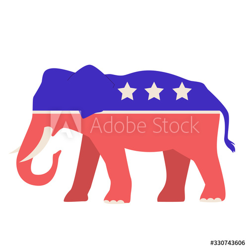 Free: American democrat republican party emblem - nohat.cc