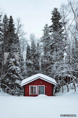 red,cabin,snowy,forest,alone,architecture,building,cold,countryside,cute,door,finland,freezing,frosty,glacé,hi-res,home,house,hut,lapland,natural,nature,1,pine,fir-wood,plant,snow,snow-covered,thick,tree,tree,twig,window,winter,wood,adobestock