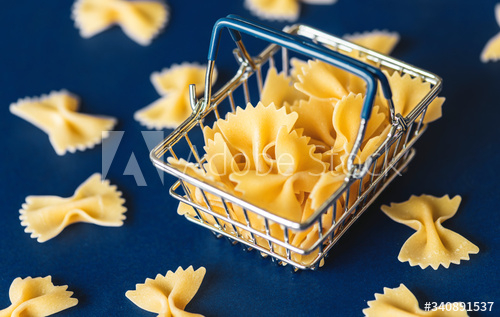 pasta,shopping,basket,background,blue,carbohydrate,classical,cooking,cookery,culinary,dry,farfalle,food,free,epicure,grocery,ingredient,italian,italy,kitchen,macaroni,menu,mini,miniature,nourishment,product,raw,eatery,shape,shopping basket,small,attaching,uncooked,yellow,adobestock