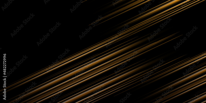 Free: Business card with luxury diagonal line pattern in gold, black color  on black background. Formal premium template for invitation design -  