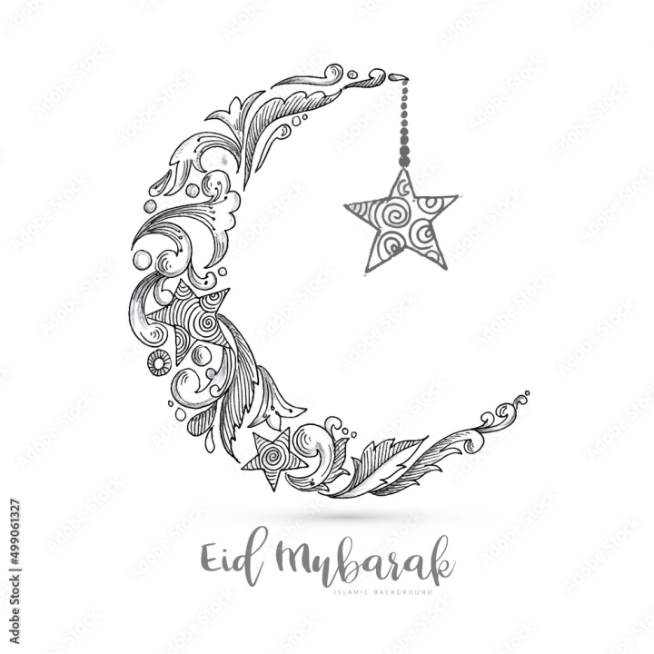 Free Vector | Eid mubarak celebration calligraphy stylish lettering ramadan  kareem text with mosque vector illustration