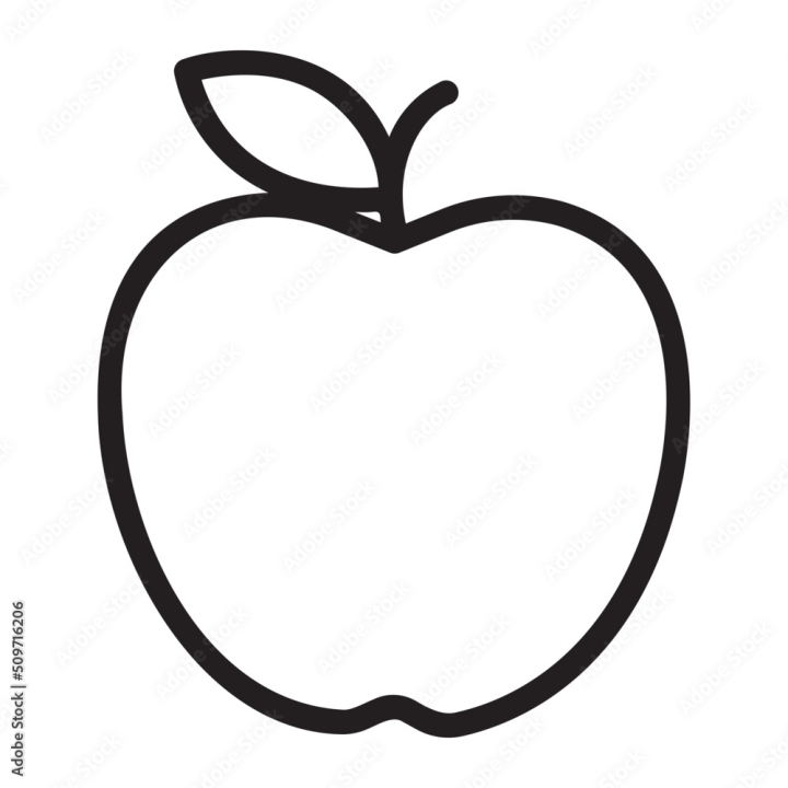 apple,fruit,health food,diet,organic,vegetarian,icon,line,linear,outline,graphic,illustration,adobestock