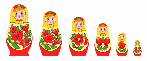 1. Russian stacking dolls nail design - wide 3